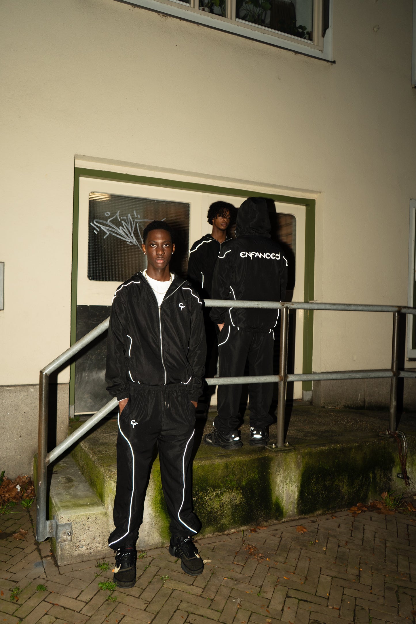 Black/reflective EF tracksuit
